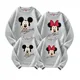 2024 Disney Mickey Minnie Mouse Family Matching Shirts Cotton Dad Mom Bro Sis Kids T Shirt Baby Matching Clothes Mommy and Me