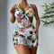 3 pièces/ensemble femmes maillots de bain licou avec jupe Push Up piscine correspondant Sexy taille haute string Bikinis ensemble Sports nautiques accessoire