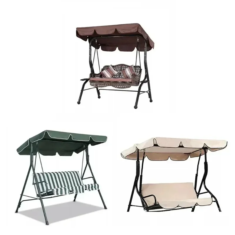 Couverture supérieure de chaise pivotante de jardin, auvent, housse de pluie supérieure, balançoires de toit, accessoires de meubles de jardin, 164x114x15cm, 1PC