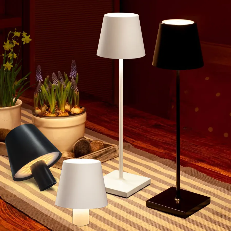 Lampes de bureau Lampe de table LED 3 couleurs Veilleuse Tactile Gradation Protection des yeux Lampes à prise USB pour lampe de table d'étude Lumière latérale de lit