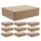 Boîte de courrier en carton ondulé, 10 pièces, boîte en papier marron pour l'expédition, emballage, bricolage, vêtements artisanaux, transport
