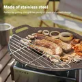 Poêle à gril en acier inoxydable, filet de cuisson, poêle à frire pour Barbecue, huile de vidange de viande rôtie, gril brûlant Anti-cuisson pour le Camping