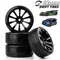 1/10 RC dérive roues sur route pneu à motif dur pour 1/10 Traxxas D4 HSP HPI Sakura TT01 Tamiya dérive RC voiture dérive pneus durs