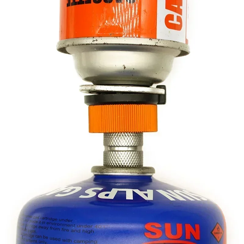 Adaptateur de recharge de gaz butane pour réchaud, connecteur de camping en plein air, cartouche de buse de gaz, cartouche de type bouteille, cartouche de assujetde type vis