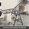 Étagère de tour de couette pliante verticale intérieure, sèche-linge à roulettes en acier, porte-linge, maison, véranda T1