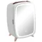 Homcom Réfrigérateur Cosmétique 6L 9V avec Porte Miroir 24,3X19,4X35,6 cm Blanc