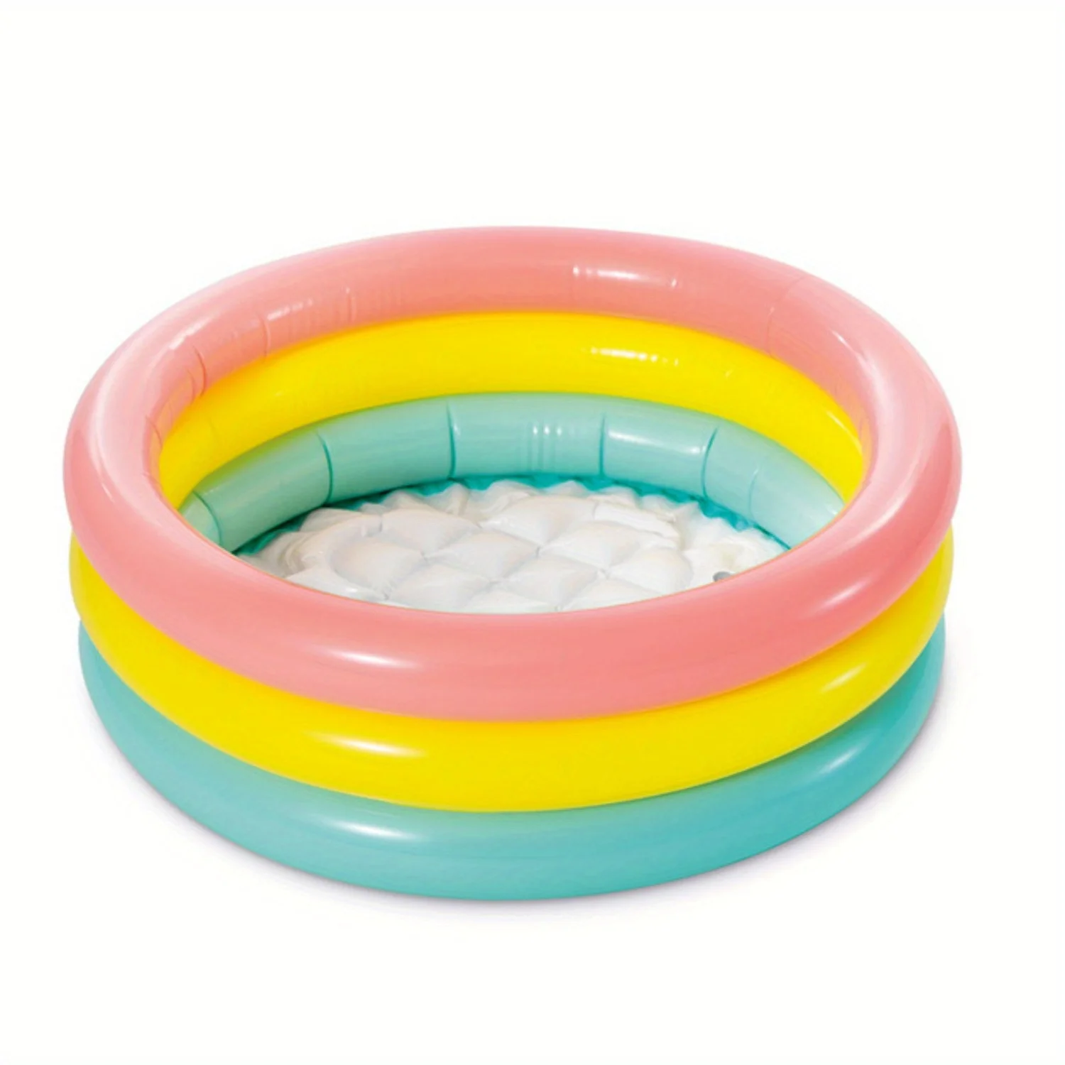 Piscine gonflable tricolore pour bébé, petit bassin de bain, piscine à balles, piscine ronde gonflable pour tout-petits, portable