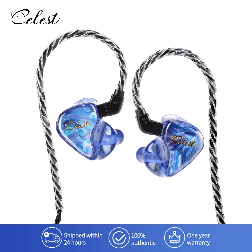 Celest Wyvern Qing écouteurs intra-auriculaires moniteur IEM filaire HiFi casque avec câble de Microphone écouteurs de jeu casque Audio