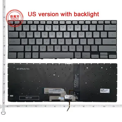 New LA/US/RU Keyboard for ASUS ZenBook flip 14 UX462 UX462DA UM462 0KNB0-262NUS00 Backlit