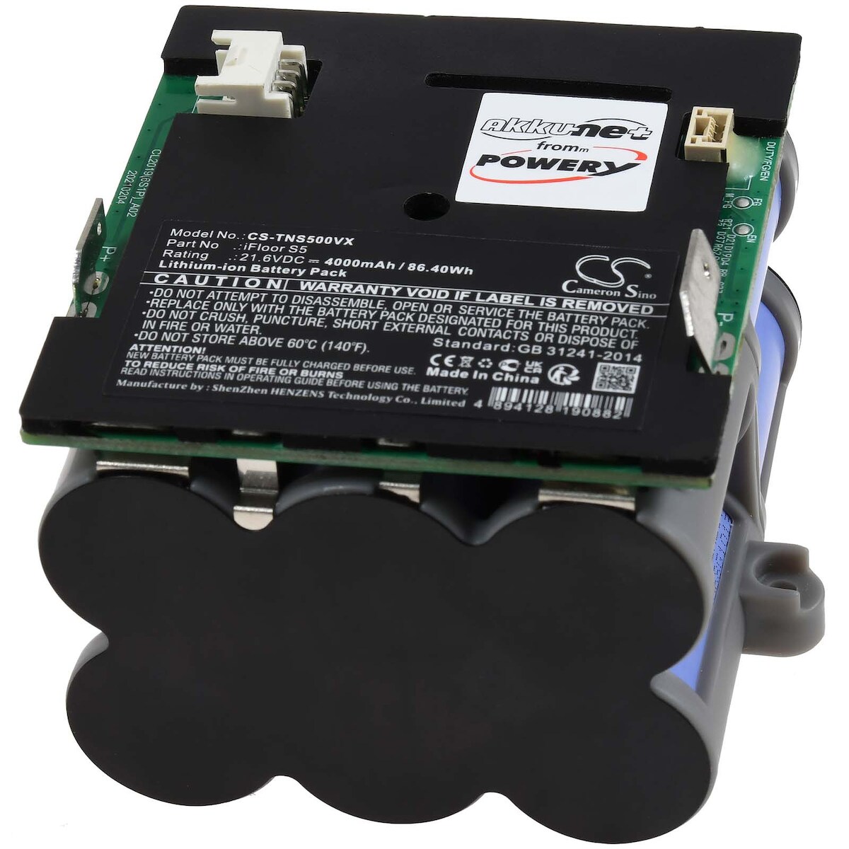 Powery Akku passend für Nass- und Trockensauger Tineco iFloor S5 Typ CL2019-6S1P-02A Image