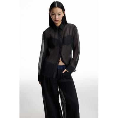 Chet Lo Pleated Organza Shirt