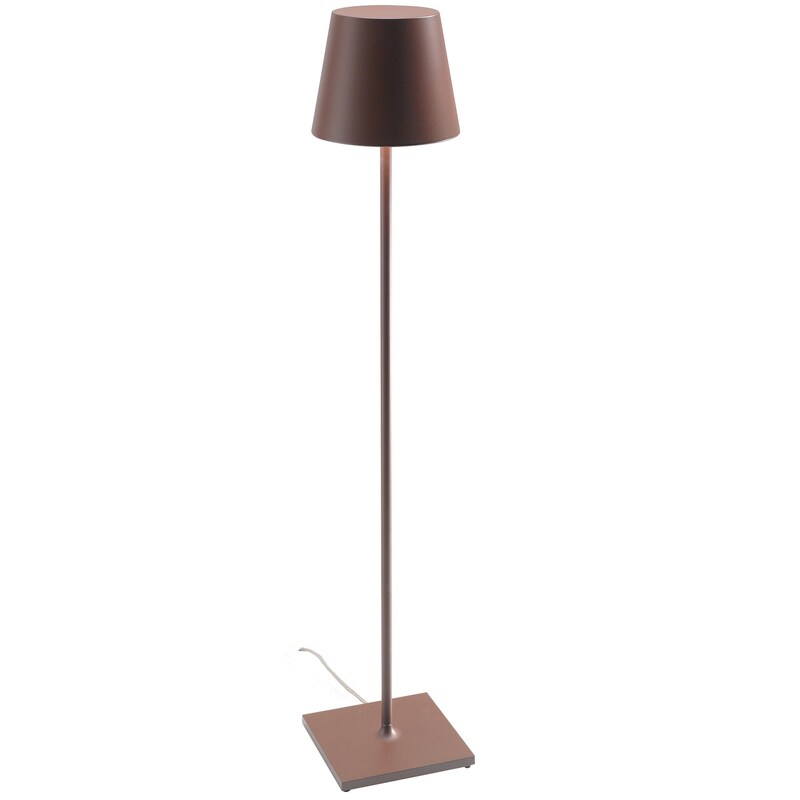 Zafferano - Poldina Corten Stehleuchte 230V mit dimmbarem Stehleuchte 28x150cm - Modernes Design aus Aluminium Image