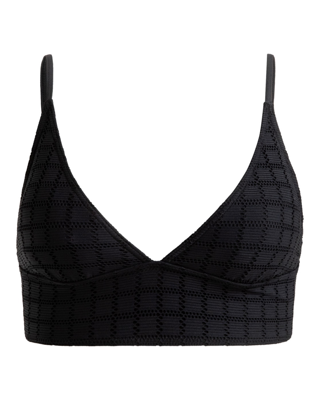 Triangel-Bikini-Top ROXY "Camilo", Gr. S, Cup B, grau (anthrazit), Obermaterial: 92% Microfaser, 8% Elasthan;, Bikini-Oberteile