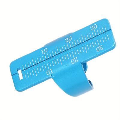 TEMU 1 Ywbl-wh Dental Gauge Finger Ruler, Metal Endodontic Measure Scale Instrument, Non-electric Professional Dental Tool For Dentists Image