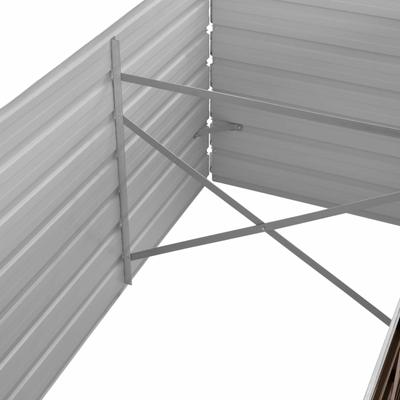 TEMU Garden Raised Bed Brown 320x80x45 Cm Galvanised Steel Planter Box Outdoor, Standing Growing Bed Raised Bed For Gardening, Vegetables, Flower, Backyard Image