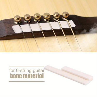 TEMU Premium Cow Bone Guitar Nut & Set - Accessories For , Acoustic & Electric Guitars