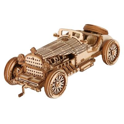 TEMU 1pc Vintage Wooden Model Car Kit - Classic Antique Automobile Diy Set For Hobbyists And Collectors