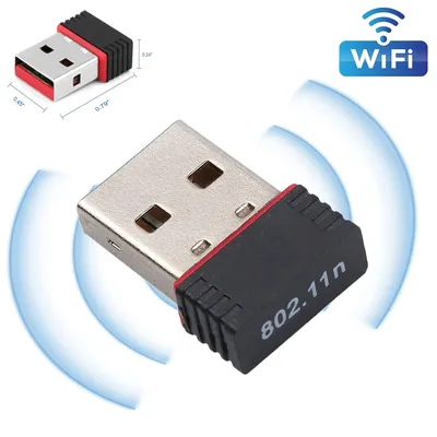 2,4 GHz Wireless Mini USB WiFi Adapter 150 Mbit/s Ethernet Netzwerkkarte USB 2.0 Empfänger Dongle 802.11ax für PC Laptop Win 7 8 10 11