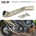 Z750 Z800 Tubo centrale di scarico moto per Kawasaki Z750 Z800 Tubo di collegamento centrale Moto in acciaio Fuga Moto Tubo centrale