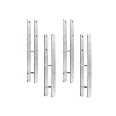 4x Pfostenträger H-Form 121x800x6 Image