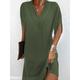 Women's Mini Dress Shift Dress Work Dresses Basic Casual Batwing Sleeve Work Daily Regular Fit Plain Short Sleeve V Neck Pink Orange Green Army Green Summer Spring