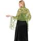Ladiery Sequin Floral Shawls and Wraps for Evening Dresses,Women sparkly Sheer Mesh Wedding Shawls for Evening Party