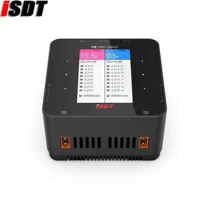 ISDT P30 SMART DUO CHARGER 1000WX2 30AX2 High Power Dual Channel Snychronous BattGo Balance Charger