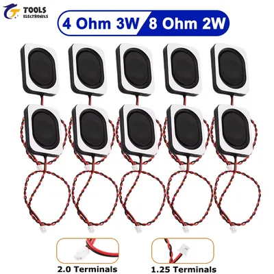 1PCS 5PCS 10PCS 4 Ohm 3W/8 Ohm 2W Speaker 1.25 or 2.0 Terminal Small Cavity Notebook Computer