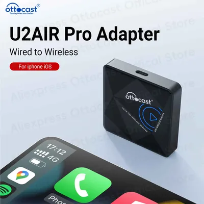 OTTOCAST U2Air PRO CarPlay Wireless Adapter Smart Box for IOS Wired to Wireless Car Play Display via