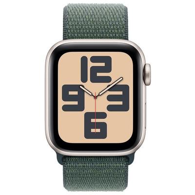 Apple Smartwatch Apple Watch SE 40 mm GPS Alu Sport Loop Armband silber/grün Image