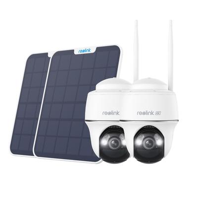 REOLINK Überwachungskamera "Set 2x B440 Battery-WiFi + 2x Solarpanel", weiß, B:24,9cm H:20,5cm T:46,6cm, Überwachungskameras Image