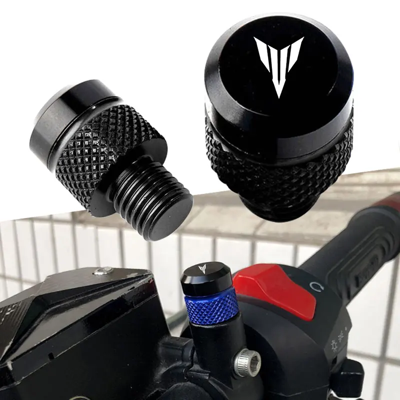 Motorrad Zubehör M10 * 1,25 Rückspiegel Loch Stecker Schraube Schrauben Abdeckung Für Yamaha MT07 MT09 MT10 MT15 MT 07 09 10 SP FZ09 FZ07 Image