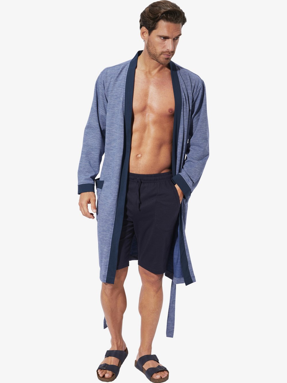 BABISTA Morgenmantel Herren blau, M Image