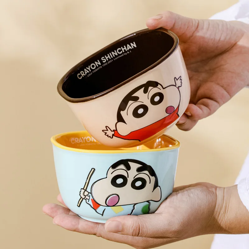 Niedliche Cartoon quadratische Schalen Student Kinder Obst Geschirr Keramik Material Grundschule spezielle Geschirr Kinder Reiss chale Image