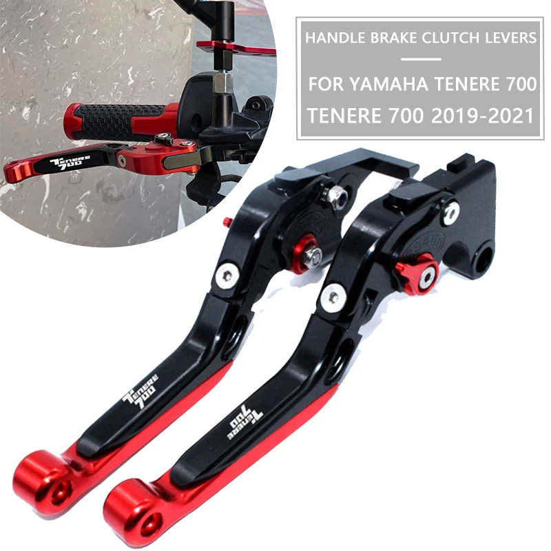 Für yamaha tenere 2019 2010-2015 tenere700 xtz 2021 xtz700 griff brems kupplung motorrad zubehör klappbare brems kupplungs hebel Image
