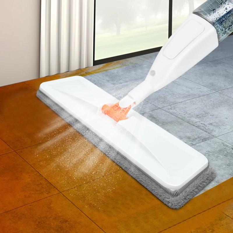 Spray Mop Besen Set Magische Flache Mops Für Boden Hause Reinigung Werkzeug Besen Haushalt Mit Wiederverwendbare Mikrofaser Pads Rotierenden Mopp Image