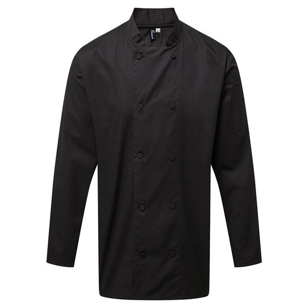 Premier - "Coolchecker" Kochjacke für Herren (Schwarz) Image