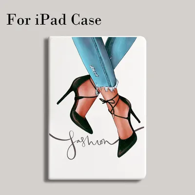 Fashion Girl High Heels ipad case For Air 4 iPad Pro 2020 10.5 With Pencil Holder 10.2 inch 8th 7th