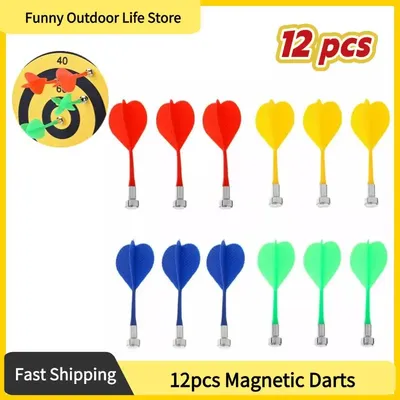 12Pcs/Set Magnetic Darts Safety Replacement Darts For Magnetic Board Indoor Game Accessories Adults