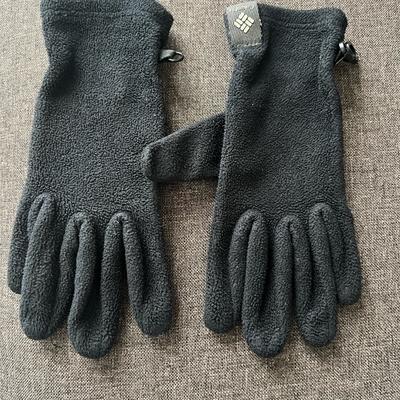Columbia Accessories | Columbia Black Fleece Gloves For Men | Color: Black | Size: Xs