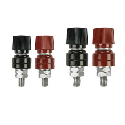 TEMU Set Of 4 Copper Battery Terminal Stud Connectors, Including M8, 1/4