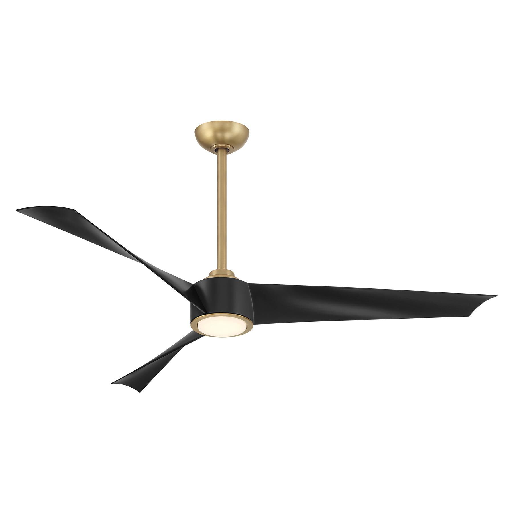 Minka Aire Pike 56 Inch Ceiling Fan with Light Kit - F774L-LBR/CL