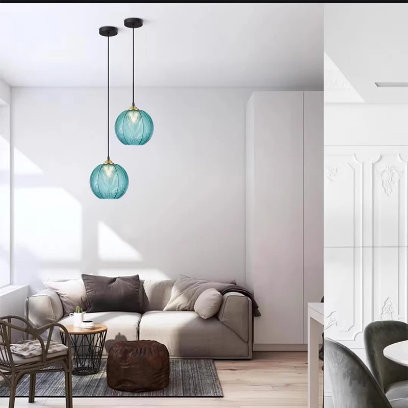 Moderne LED Glas Pendel leuchte Glas Hängelampe für Wohnzimmer Esszimmer Arbeits zimmer Schlafzimmer Nacht Kronleuchter Wohnkultur wohnzimmer lampe deckenleuchte kinderzimmer kinderlampen