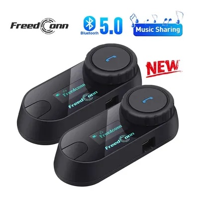 Freed conn t com sc bluetooth motorrad intercom helm headset drahtlose kommunikation inter phone bt 5,0 musik teilen 6 fahrer fm