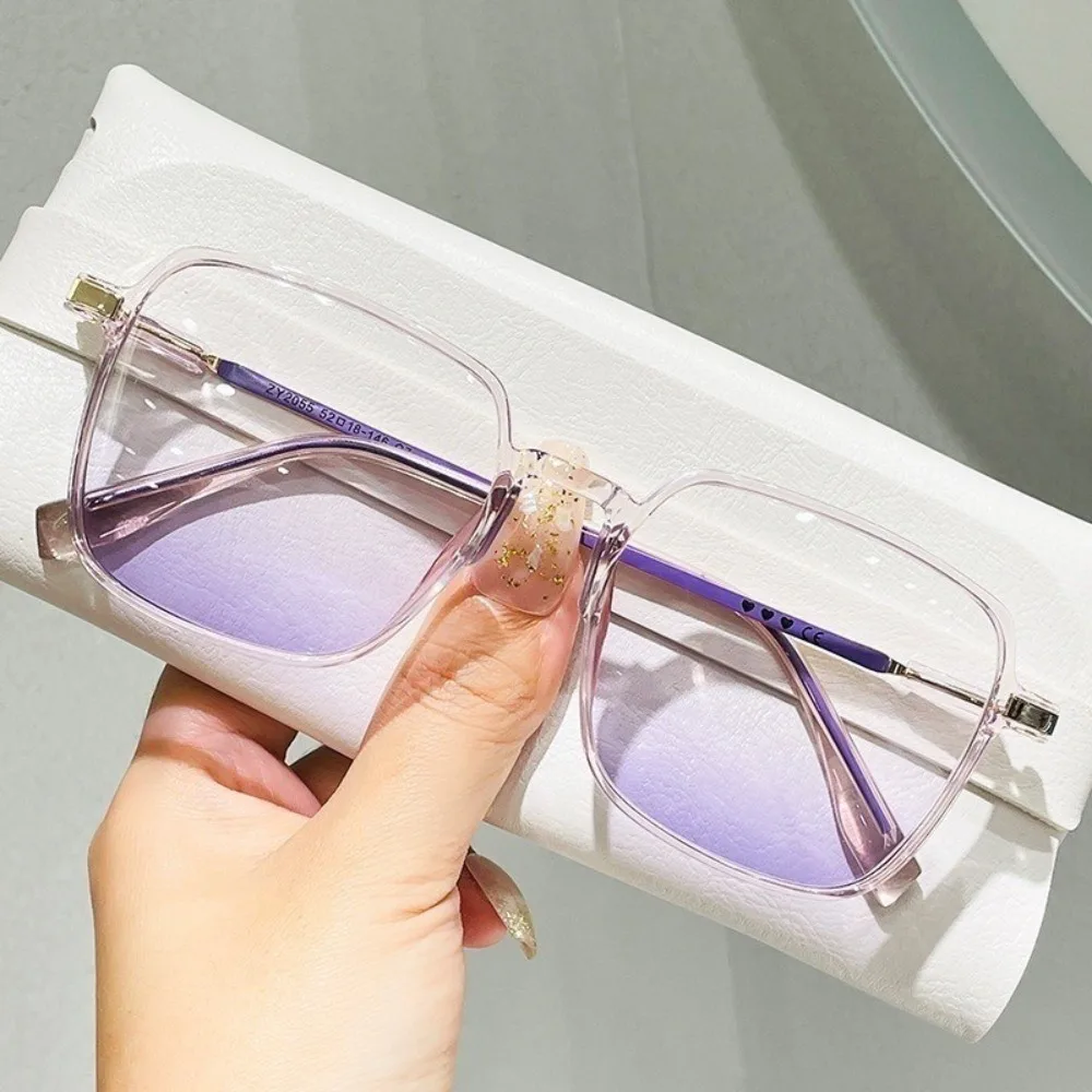 Sonnenbrillen für Damen, modisches Make-up, rosa Sonnenbrillen für Damen, UV400-Brillen mit Farbverlaufslinse, errötende Brillen Image