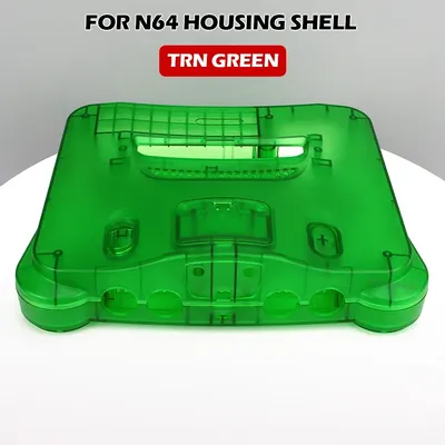 Neues transparentes grün/grau für n64 Retro-Videospiel Ersatz gehäuse Shell durchscheinende Hülle Image