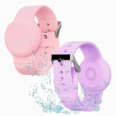 Neues weiches Silikon-Kinderarmband für Apple Air Tag, leichter GPS-Tracker-Halter, wasserdichtes Kinder-GPS-Tracker-Schutzarmband