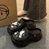 Hello Kitty Clogs Plateauschuhe Sandale Lässiger Sommer für Damen Anti-Rutsch Modische