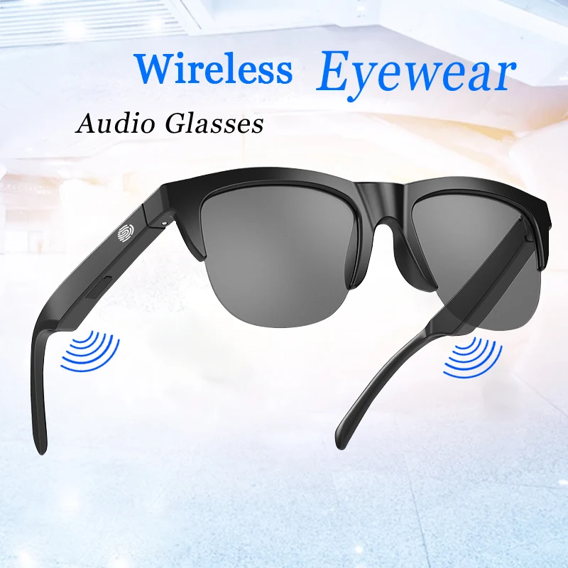 F06 Bluetooth Smart Brille Technologie Audio Anruf Remote Headset Sonnenbrille Sport Fahren Musik Ohrhörer Kopfhörer Image