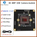 Modulo fotocamera IMX678 da 1/1,8 pollici 4K 8MP USB 2.0 ad alta definizione 100 ° Messa a fuoco fissa MJPEG YUY2 Compatibile con UVC, Plug and Play